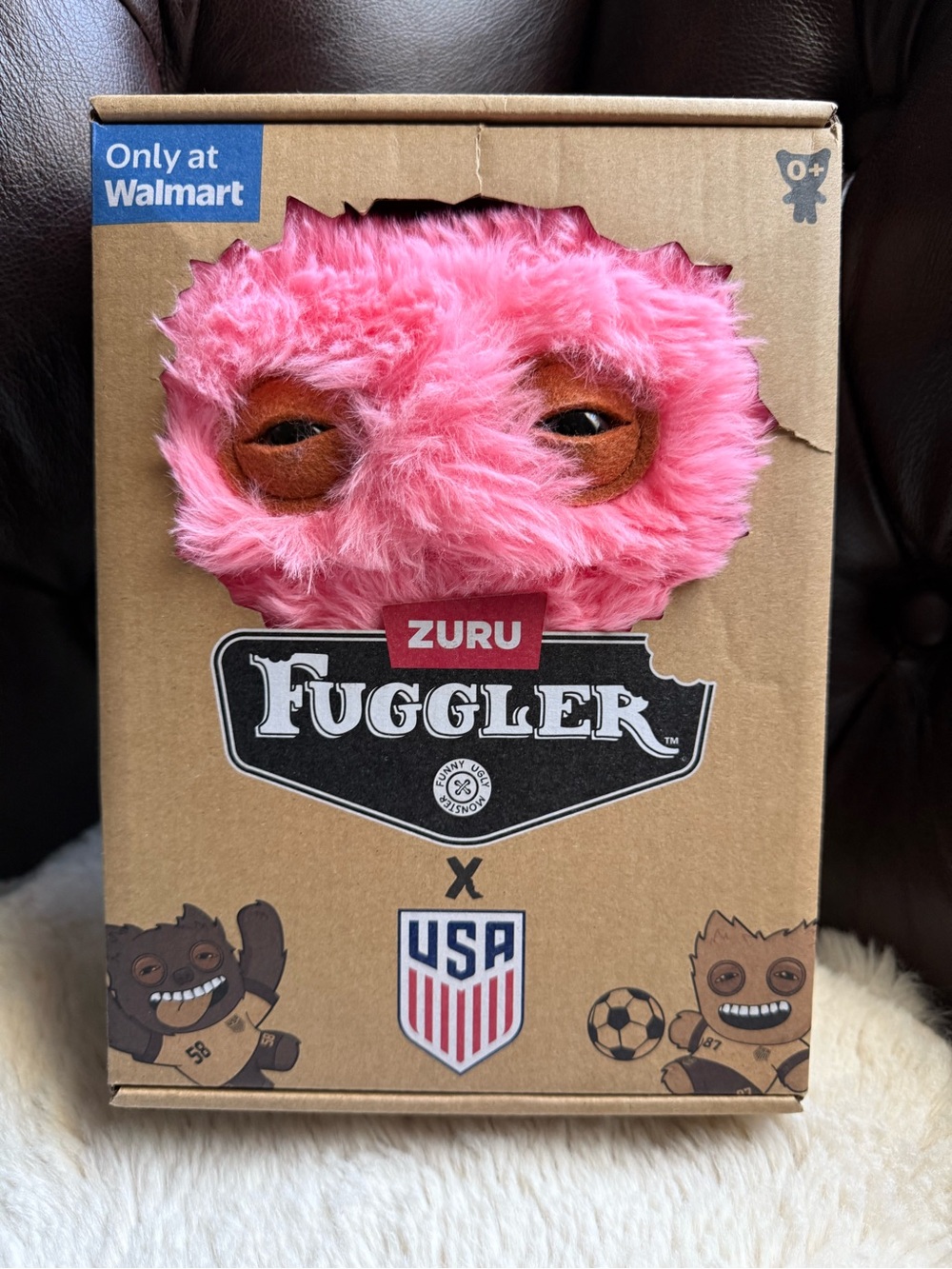 Fuggler USA Soccer Pink Plush Kids NIB